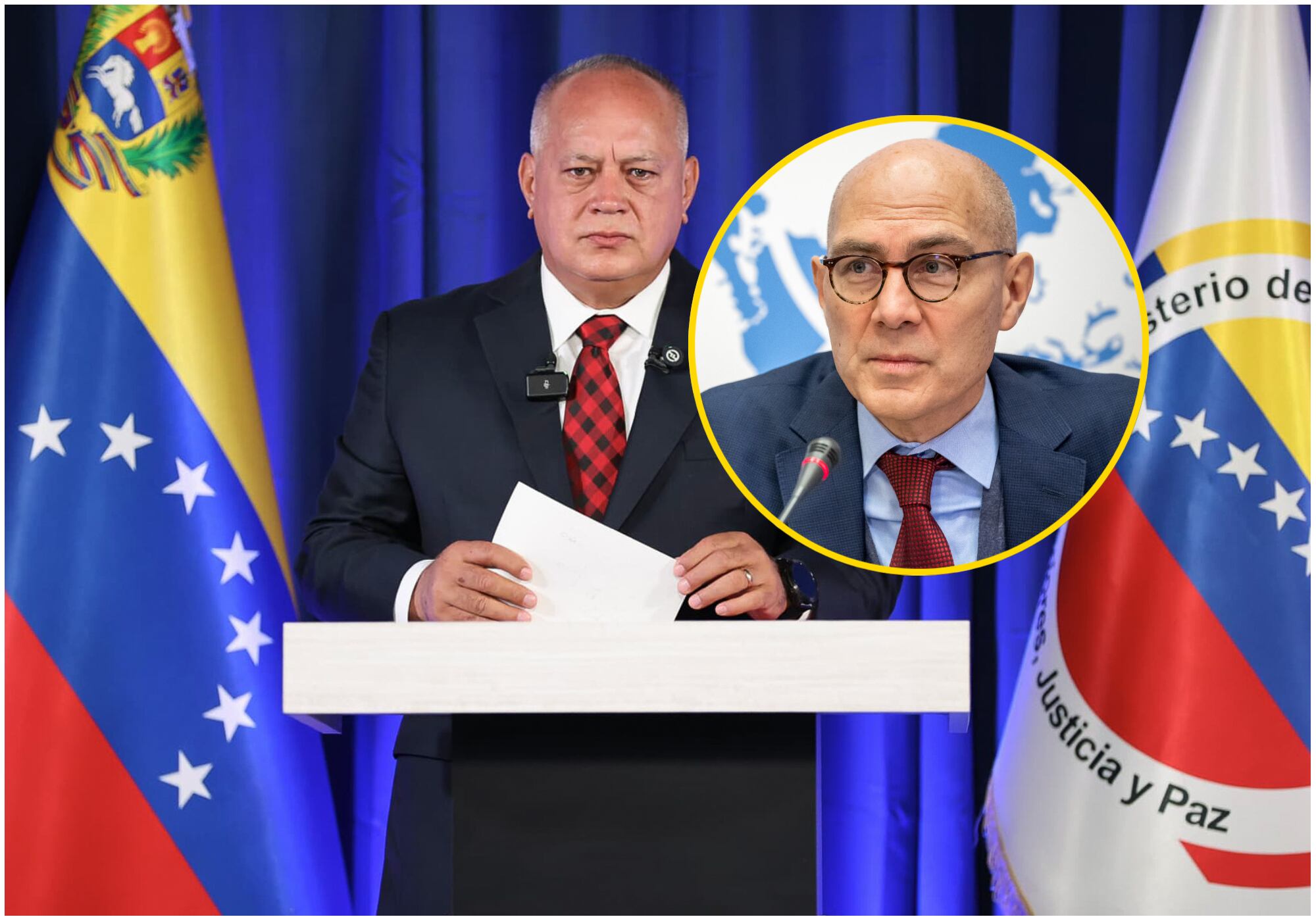 Diosdado Cabello cuestionó que la ONU “solo” se pronuncie sobre ataques de EE.UU. a lanchas. Foto: EFE/ Getty images.