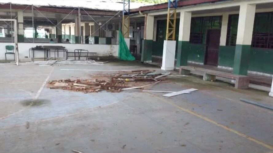 Sigue La W conoció denuncias de colegios abandonados y deteriorados. Los estudiantes tampoco están recibiendo una educación adecuada. . Foto: Cortesía concejal Elkin Jadrian Uni