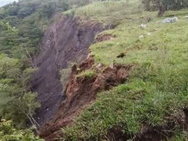 Aumenta a 55 familias evacuadas en San Eduardo, Boyacá, por falla geológica . Foto: Alcaldía de San Eduardo, Boyacá