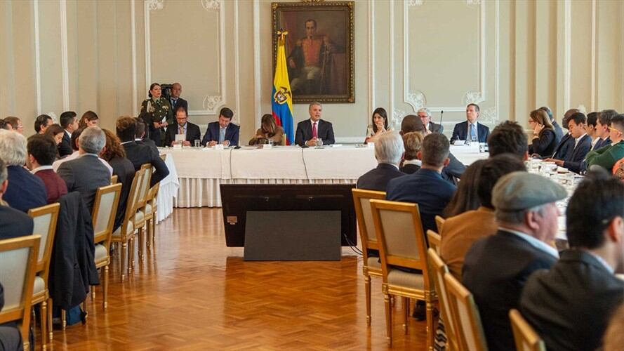 Comité del paro no asistió a diálogo entre el Gobierno y sector educativo . Foto: presidencia