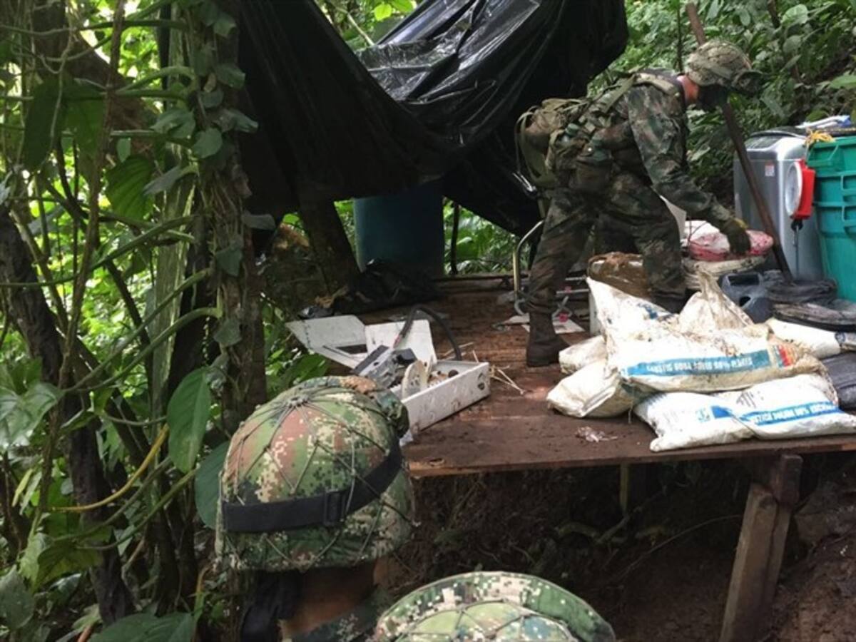 Destruyen laboratorio para procesar pasta base de coca en Tierralta, Córdoba