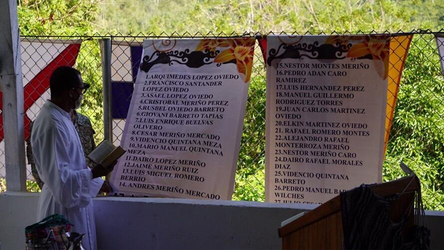 Conmemoración a las víctimas de la Masacre de Chengue. Foto: Cortesía Gobernación de Sucre