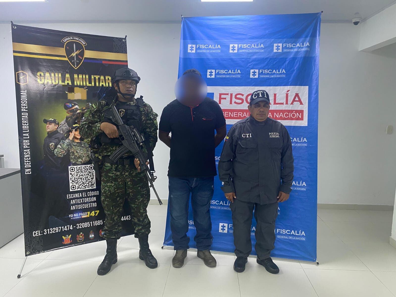 Capturan a hombre señalado de coordinar el cobro de extorsiones en 7 municipios de Córdoba. Foto: Ejército.