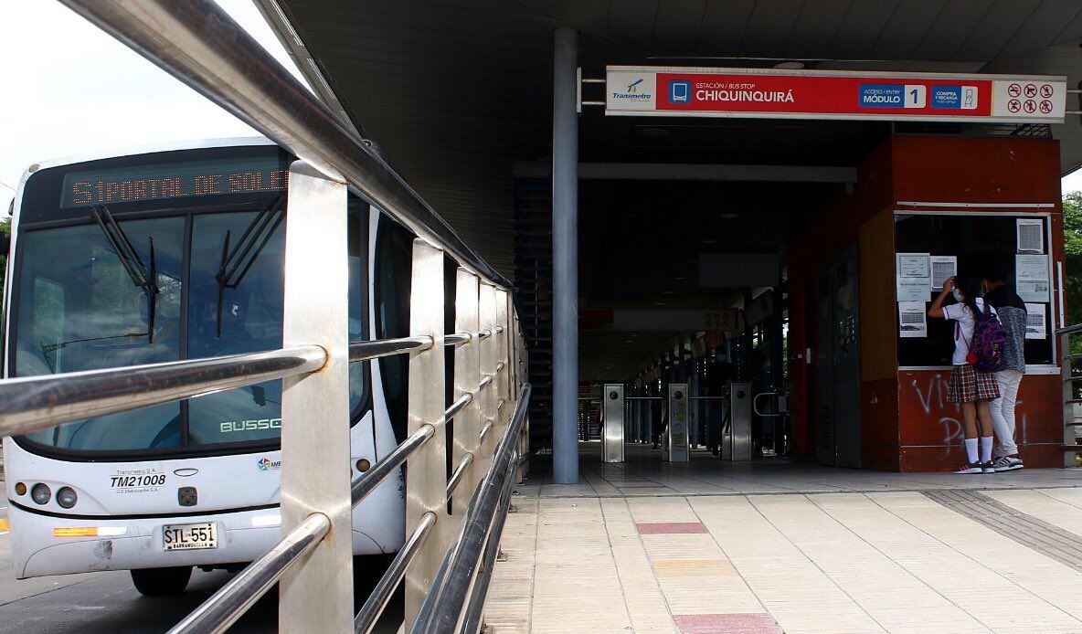 Estación Chiquinquirá del sistema de transporte masivo Transmetro en Barranquilla./ Foto: Transmetro
