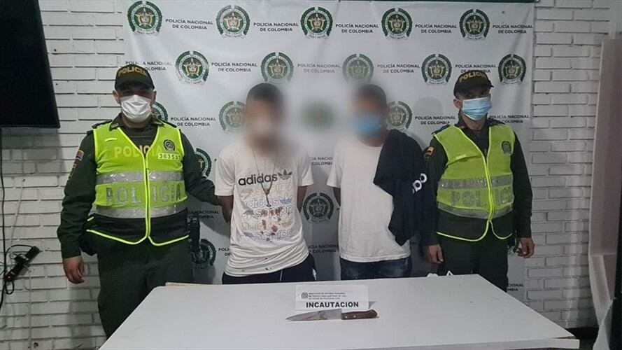 El hecho violento ocurrió en horas de la noche del jueves 15 de julio en el sur de Cali. Foto: Policía Nacional