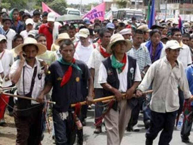 Foto: El Tiempo. Indígenas de la comunidad Guachucal.