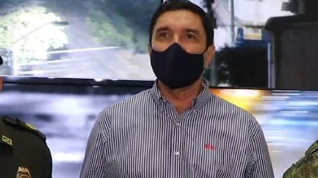 Juan Carlos Cárdenas. Foto: Tomada del video de la Policía de Bucaramanga.