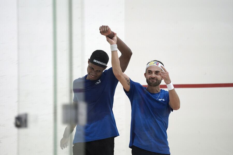 Colombia vence a México y vuelve a reinar en dobles masculino de squash en Panamericanos. Foto: Juegos Panamericanos Twitter.