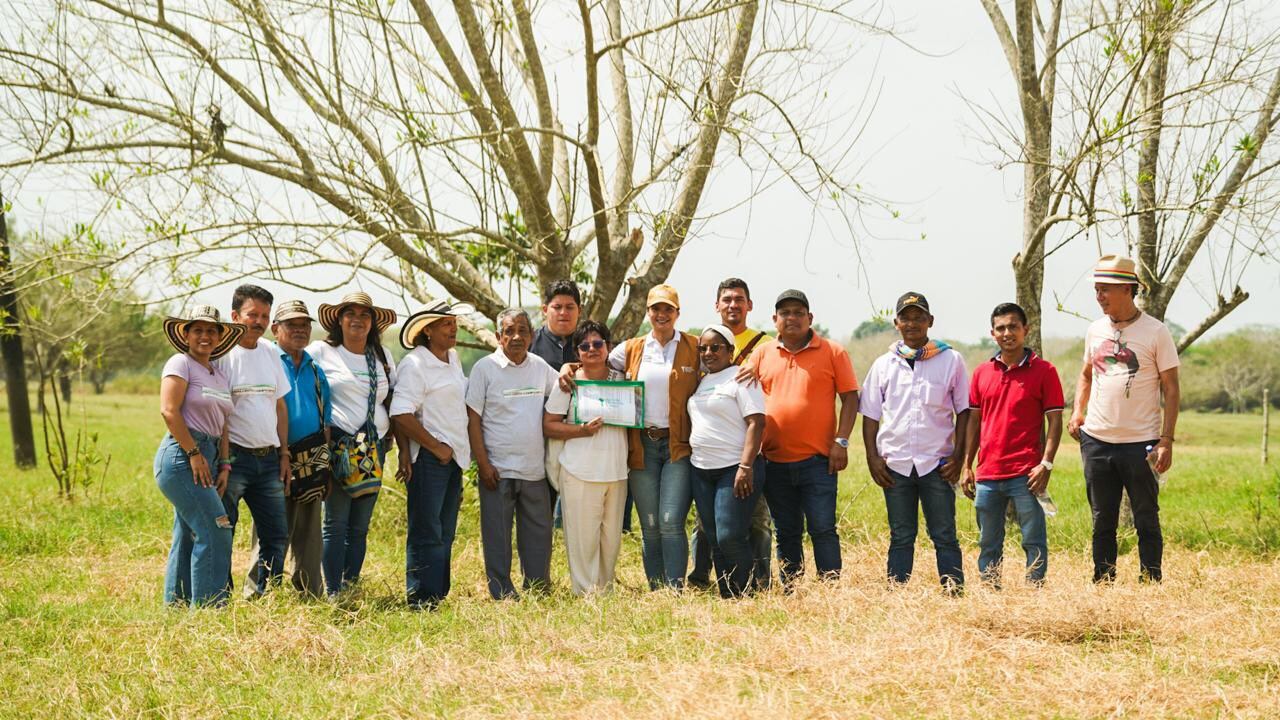 Córdoba: tierras de Sociedad 'El Ubérrimo' fueron entregadas a una organización campesina. Foto: ANT.