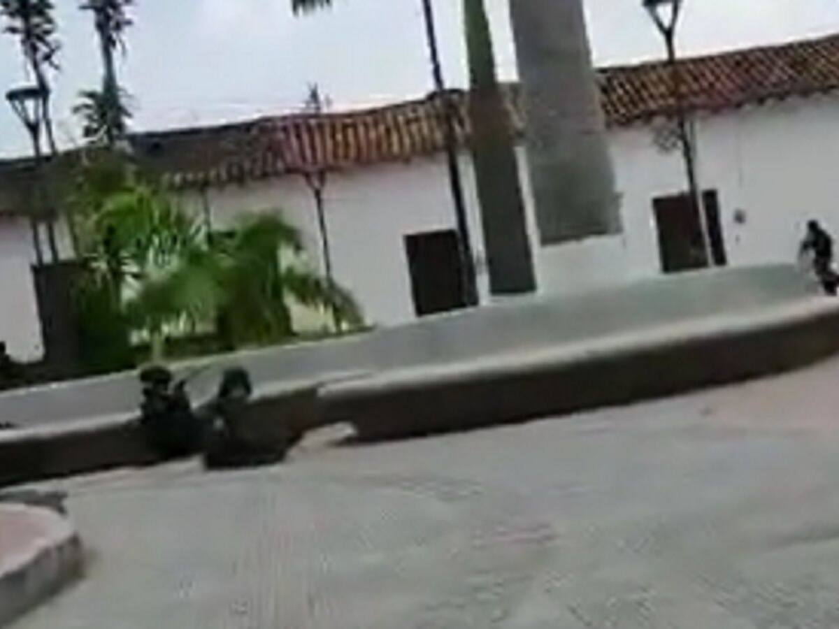 Video: Atacan a la Policía Nacional en el municipio de Teorama, Norte de Santander