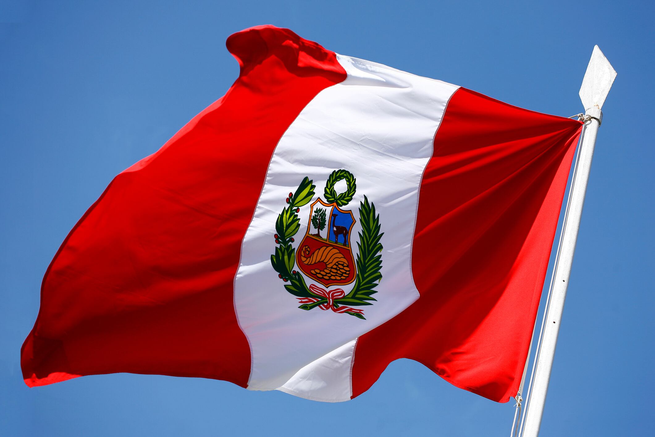 Bandera de Perú, referencia. Foto: Getty Images.