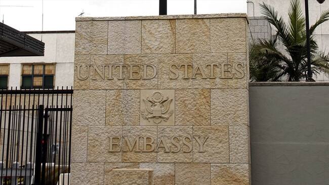 Por medio de un comunicado, la embajada repudia enérgicamente la iniciativa y presenta su apoyo incondicional al gobierno y al proceso de paz en Colombia. . Foto: Colprensa