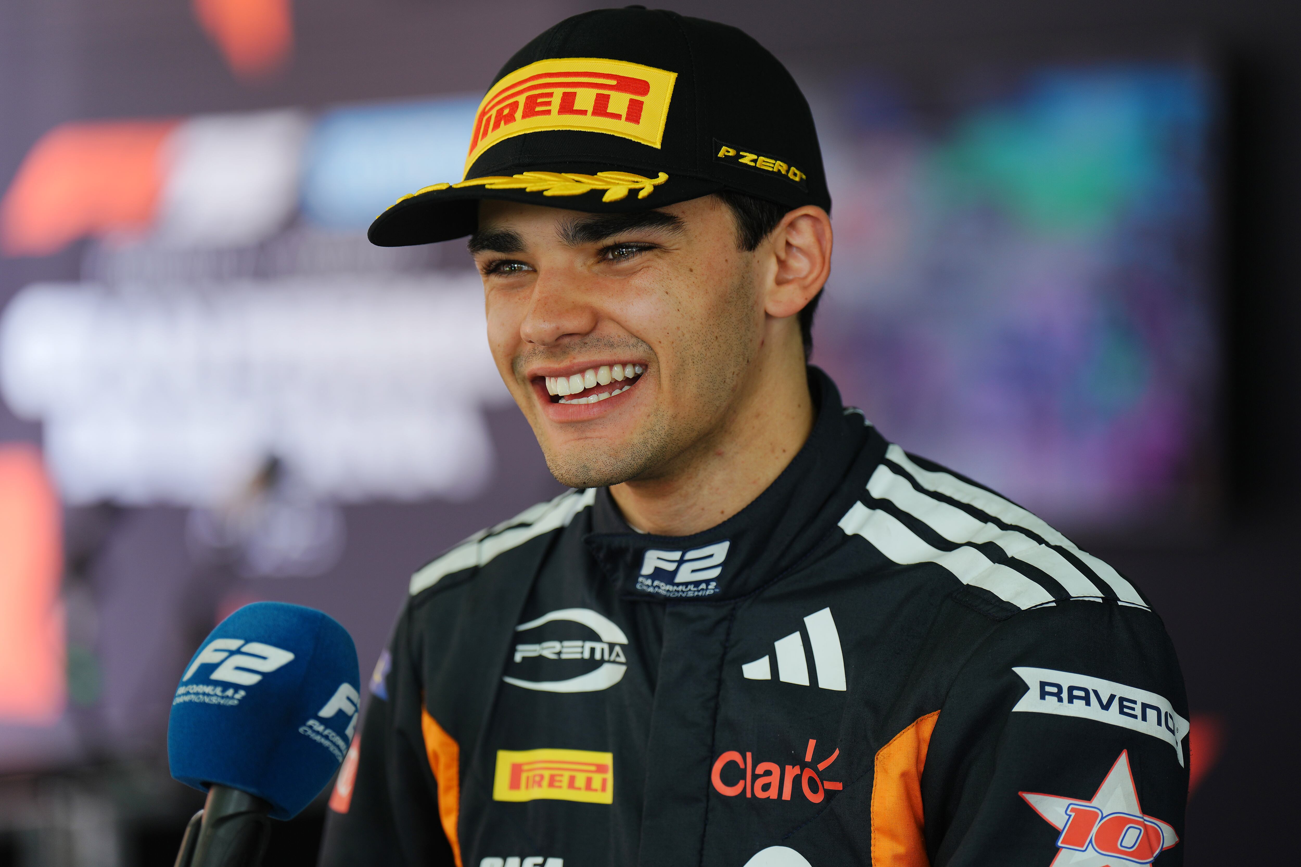 Sebastián Montoya de Prema Racing, segundo en la el circuito de Barcelona- Cataluña en la Fórmula 2. FOTO: Malcolm Griffiths - Formula 1/Formula Motorsport Limited via Getty Images