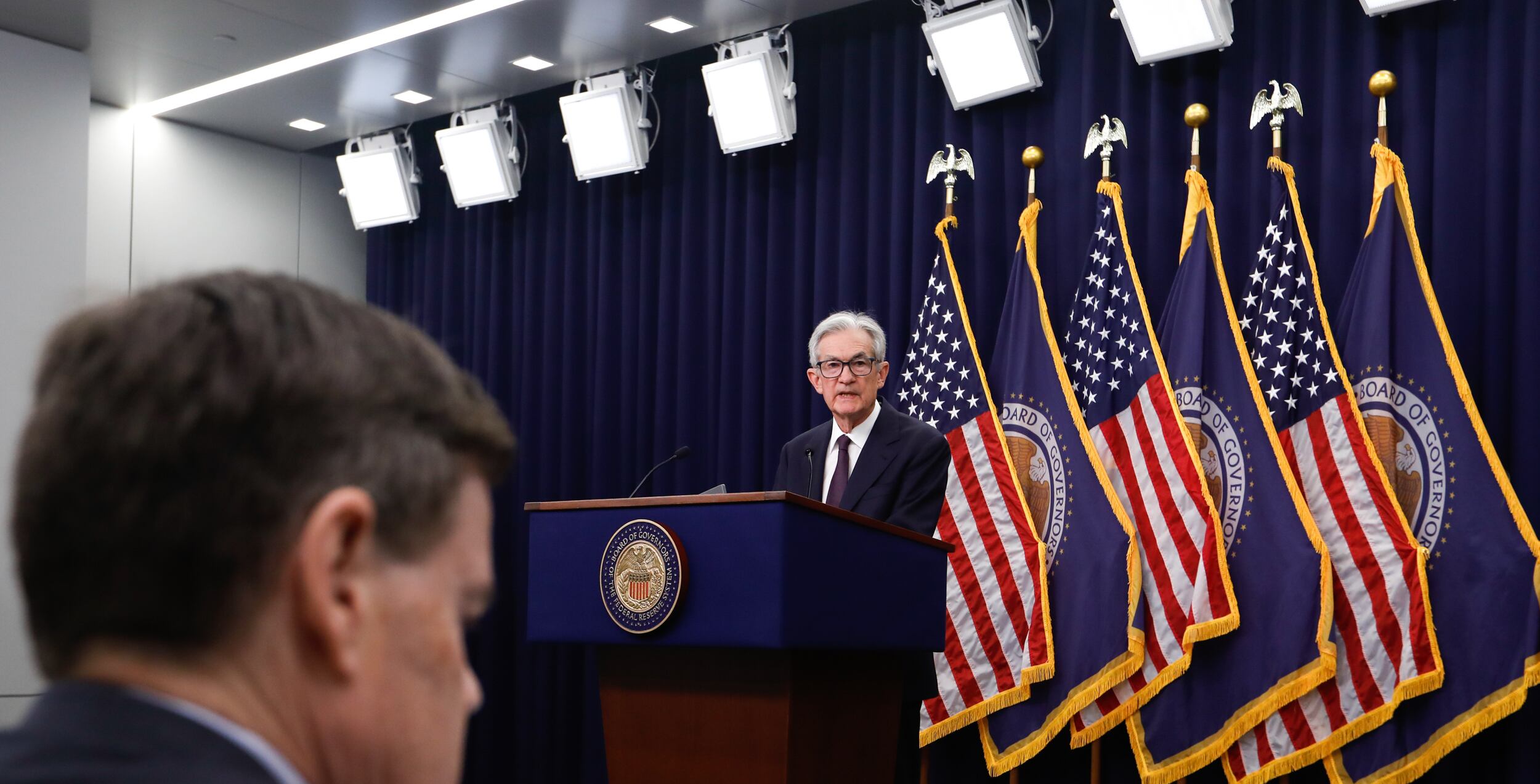 Presidente de la Reserva Federal, Jerome Powell. FOTO: Yasin Ozturk/Anadolu via Getty Images