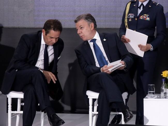 El presidente Juan Manuel Santos se reunieron en la Casa de Nariño para hablar sobre la Jurisdicción Especial para la Paz. Foto: Colprensa