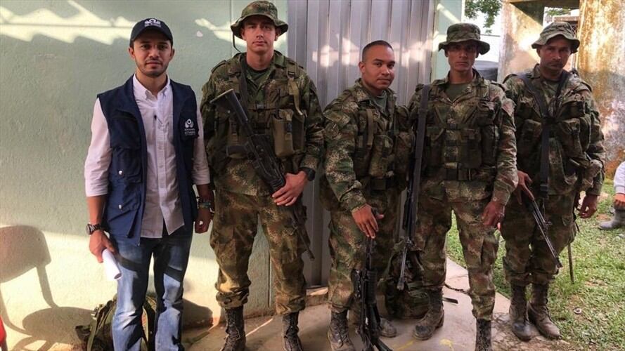 Liberados cuatro militares que habían sido retenidos en San Calixto. Foto: Defensoría del Pueblo