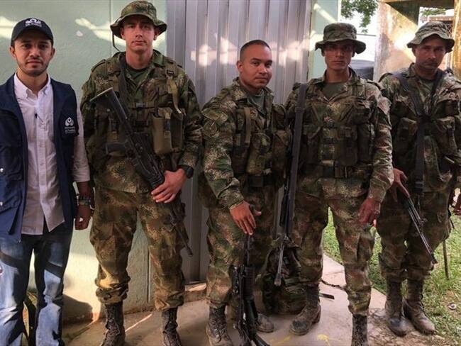 Liberados cuatro militares que habían sido retenidos en San Calixto. Foto: Defensoría del Pueblo