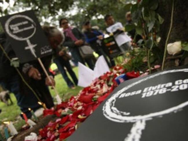 Marcha en Bogotá recuerda a Rosa Elvira Cely