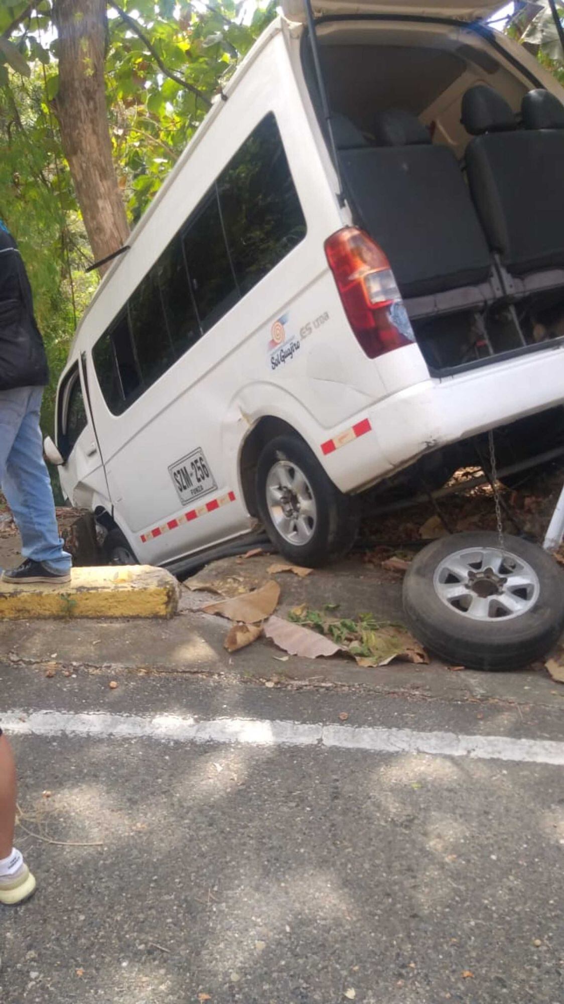 Vehículo accidentado/ Alcaldía de Santa Marta