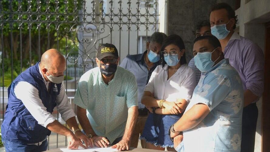 La Alcaldía, la Concesión Vial de Cartagena y los transportadores llegaron al acuerdo la tarde de este viernes. Foto: Cortesía Alcaldía de Cartagena