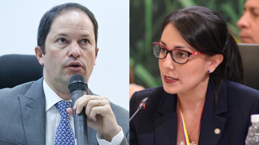 Juan Francisco Espinosa será nombrado como viceministro de Defensa y Diana Abaúnza, será nombrada como viceministra de Política Criminal en el Ministerio de Justicia. Foto: Colprensa / @mindefensa en Twitter