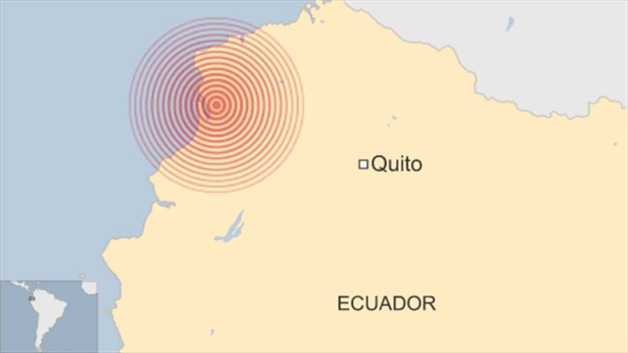 Nuevo sismo en Ecuador. Foto: BBC Mundo.