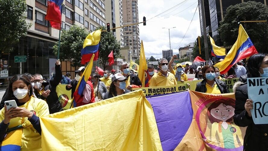 Para este jueves 26 de agosto, el Comité Nacional del Paro convocó una nueva jornada de protesta. Foto: Colprensa / CAMILA DÍAZ