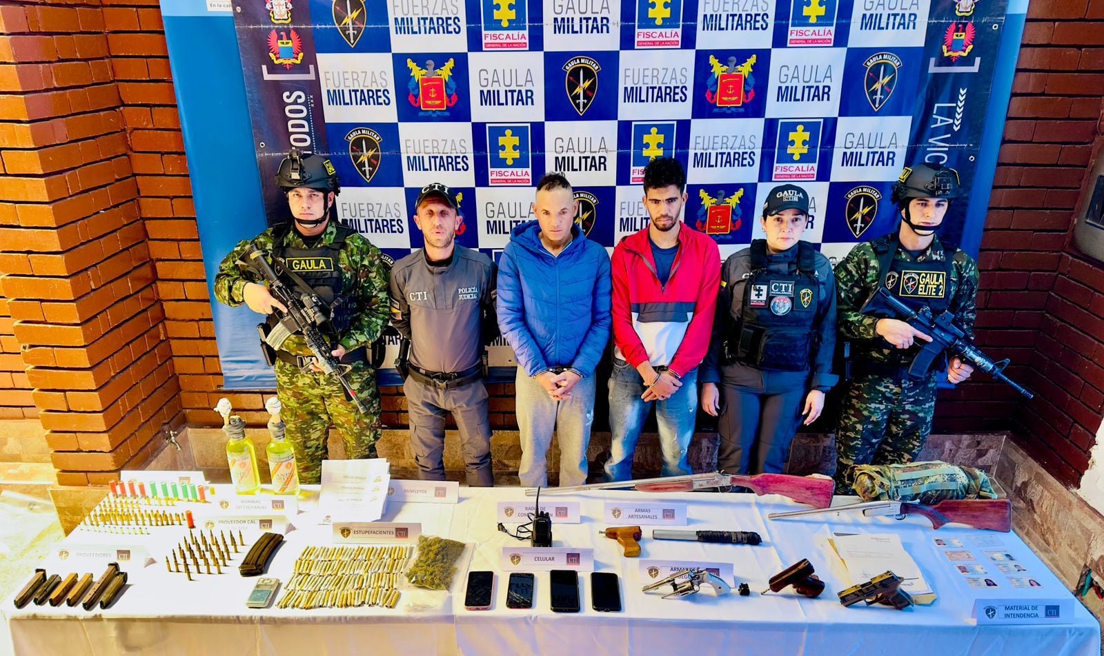 Capturados y enviados a la cárcel integrantes del ‘Tren de Aragua’. Foto: cortesía.