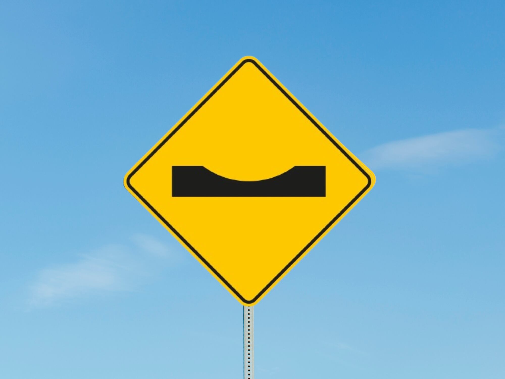 Señal de tránsito ‘SP-26 depresión’