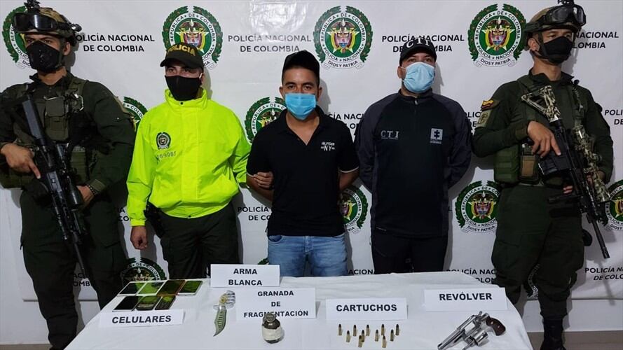 René Yudier Gómez Perdomo, alias René o El Negro. Foto: Policía Nacional