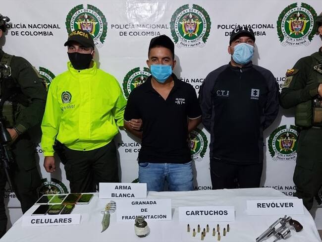 René Yudier Gómez Perdomo, alias René o El Negro. Foto: Policía Nacional