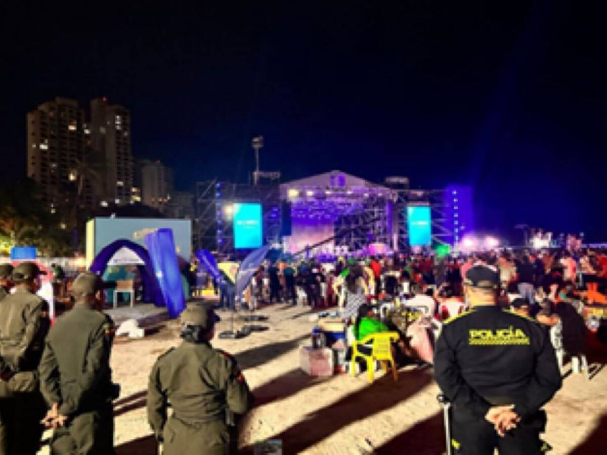 1200 policías garantizaron la seguridad durante las Fiestas del Mar en Santa Marta