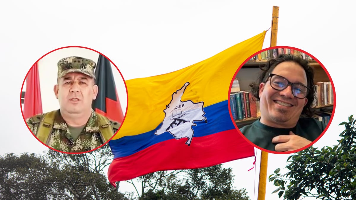 General Huertas y Wilmar Mejía / Disidencias de ELN (créditos: fotos suministrada / @WilmarMejia / GettyImages)