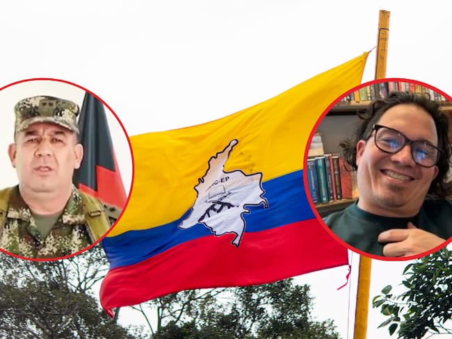 General Huertas y Wilmar Mejía / Disidencias de ELN (créditos: fotos suministrada / @WilmarMejia / GettyImages)