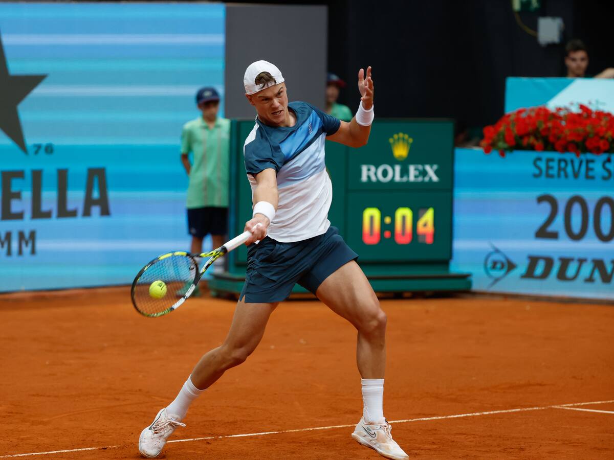 Holger Rune abandonó el Madrid Open por una lesión