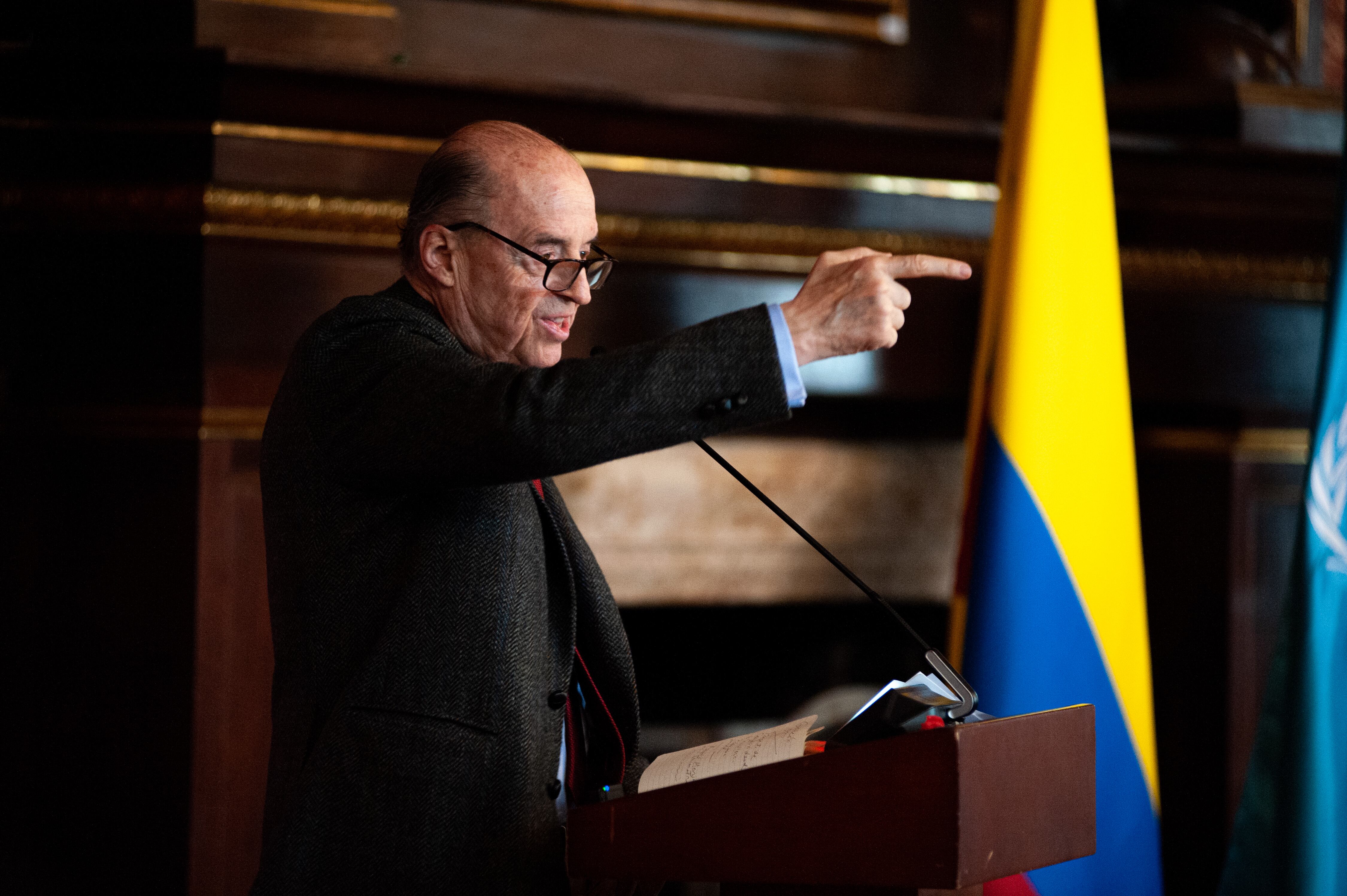 El ministro de Relaciones Exteriores de Colombia, Álvaro Leyva. Foto: Chepa Beltran/Long Visual Press/Universal Images Group a través de Getty Images)
