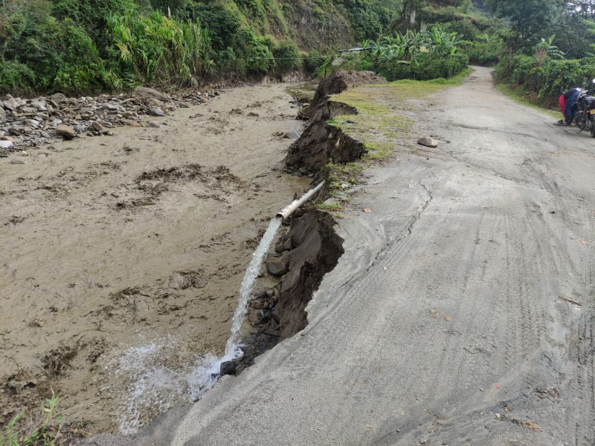 Más de 1.800 familias afectadas por lluvias en Nariño