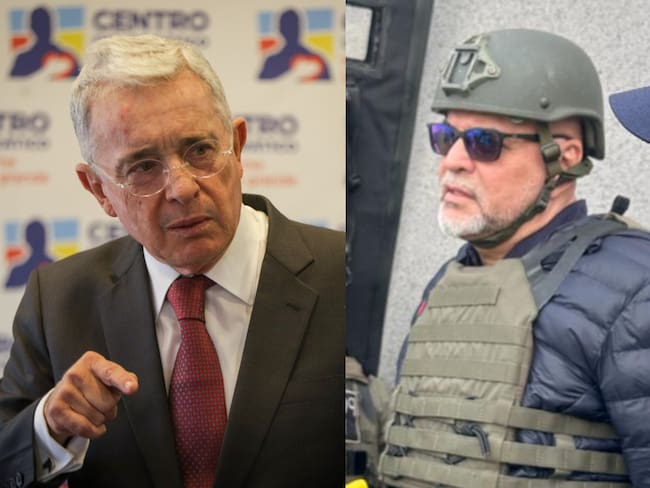 Álvaro Uribe y Salvatore Mancuso | Fotos: Colprensa