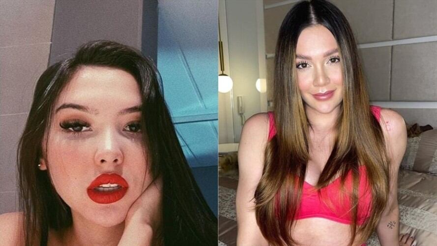 Aida Victoria Merlano reveló video en el que besa a Lina Tejeiro. Foto: Instagram: aidavictoriam y @linatejeiro