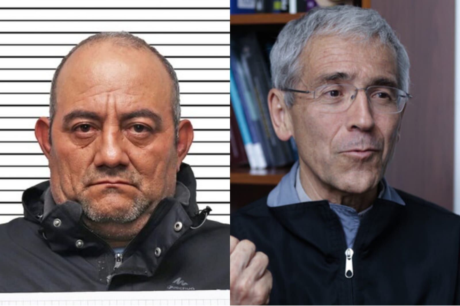 Otoniel y padre de roux. Foto: Colprensa