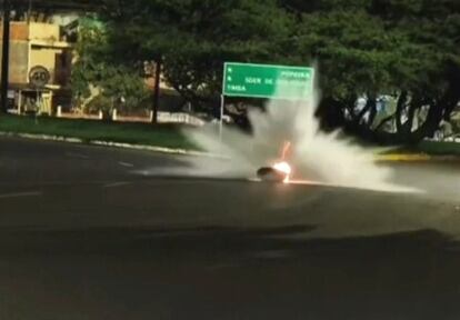 Los artefactos fueron destruidos controladamente sin afectaciones para la población civiul ni a la Fuerza Pública. Crédito: Policía Nacional.