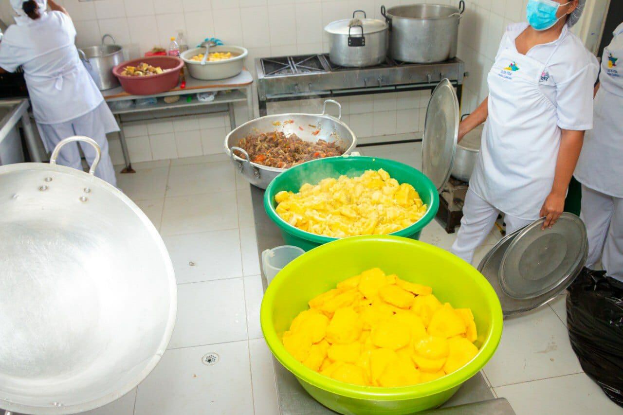 Foto: Alimentos entregados/ Alcaldía de Santa Marta