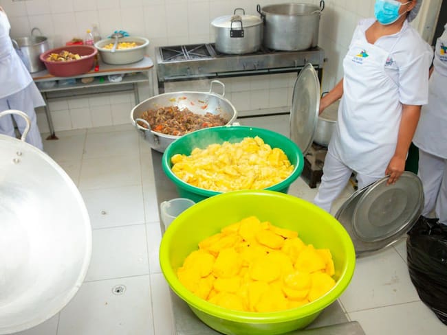 Foto: Alimentos entregados/ Alcaldía de Santa Marta