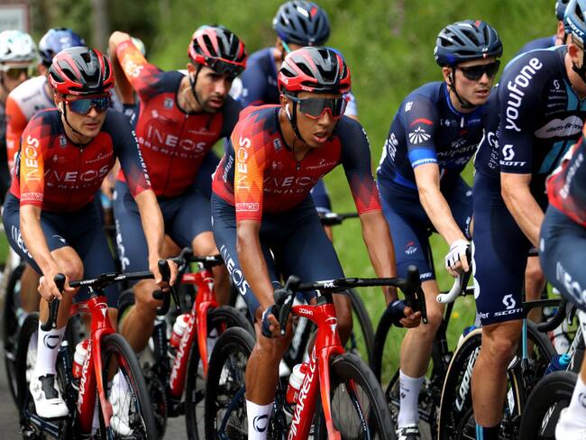 Egan Bernal ciclista colombiano del INEOS Grenadiers en la quinta etapa del Tour de Francia 2023. Foto: Michael Steele/Getty Images)