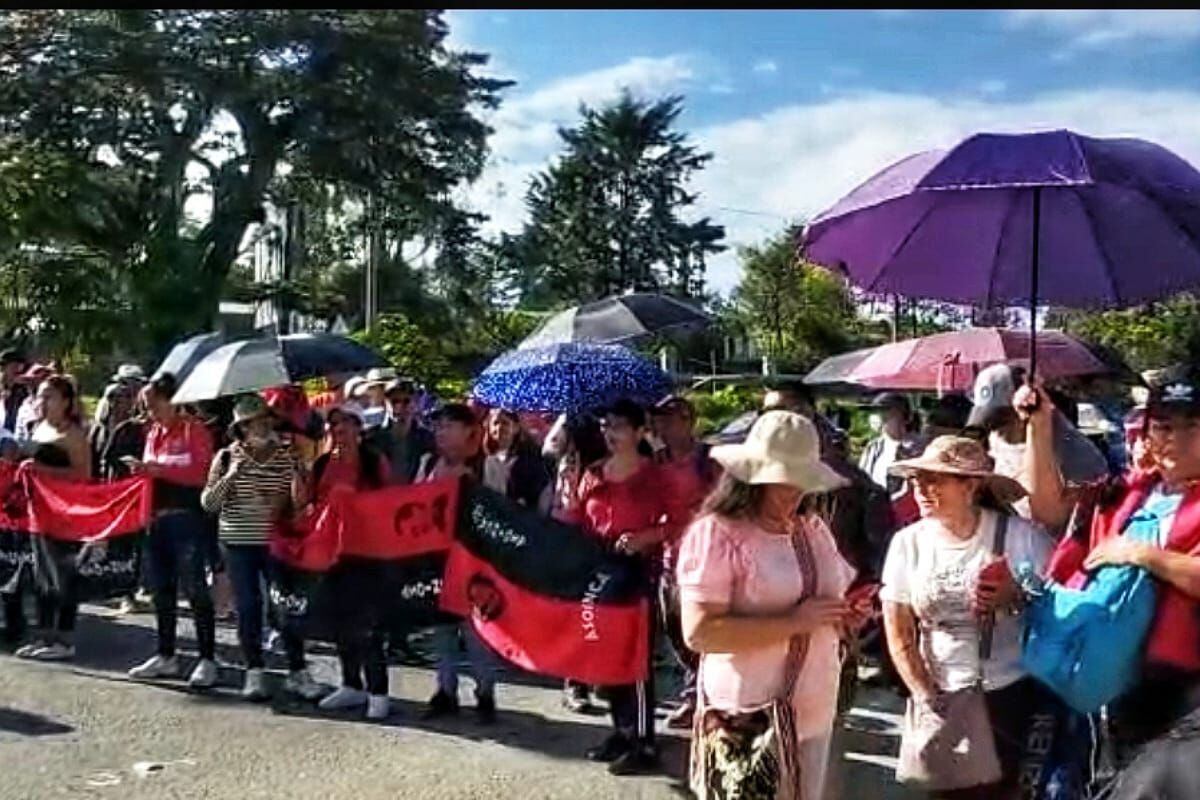 En el marco de esta protesta, se realizan movilizaciones en el sector de El Cairo. Crédito: Asoinca.