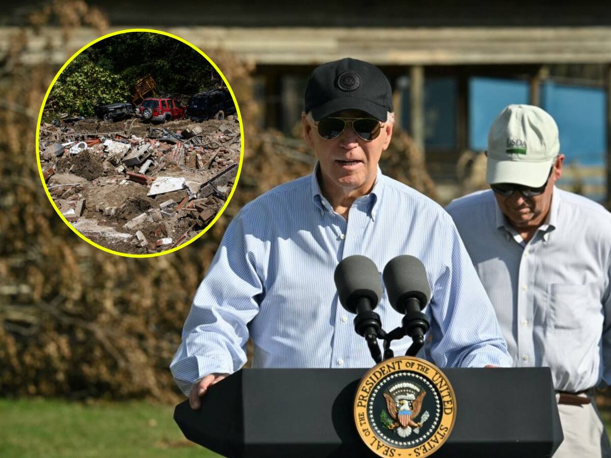 Biden envió 1.000 soldados a zonas devastadas por el huracán Helene