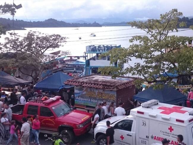 La embarcación se habría hundido con 150 personas a bordo. Foto: Cortesía Gobernación de Antioquia