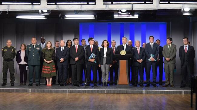 Duque pidió a la UNP garantizar 496 esquemas de candidatos en 72 horas . Foto: Presidencia