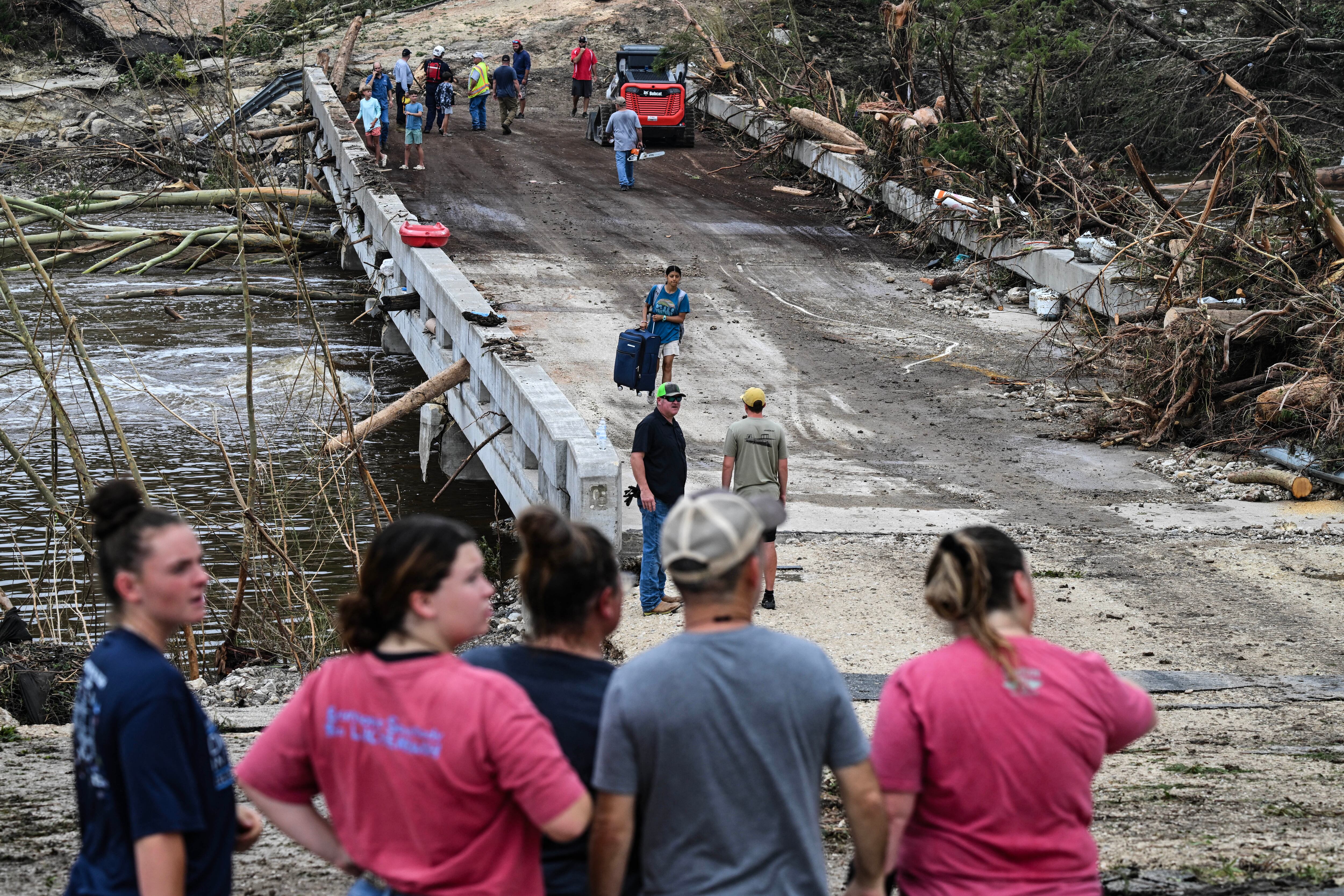 Inundaciones en Texas. Foto: RONALDO SCHEMIDT/AFP via Getty Images.
