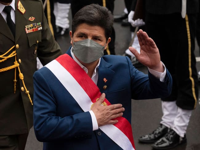 El presidente de Perú, Pedro Castillo. (Photo by CRIS BOURONCLE/AFP via Getty Images)